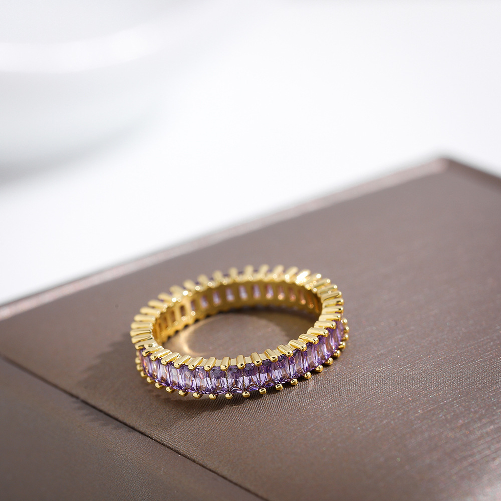 new personalized closed square diamond ring fashion alloy ring accessories