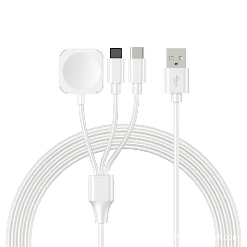 Suitable for Apple Watch Wireless Charging Three-in-One iwatch Magnetic Wireless Charger Square Three