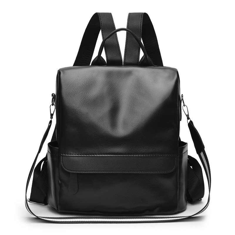 Venta al por mayor transfronteriza 2023 nueva mochila casual de cuero suave para mujer mochila antirrobo de viaje de gran capacidad simple de moda