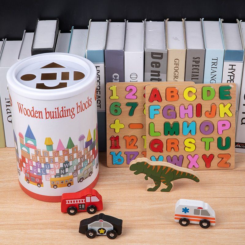 퍼즐 2개 + 배럴 빌딩 블록 100개