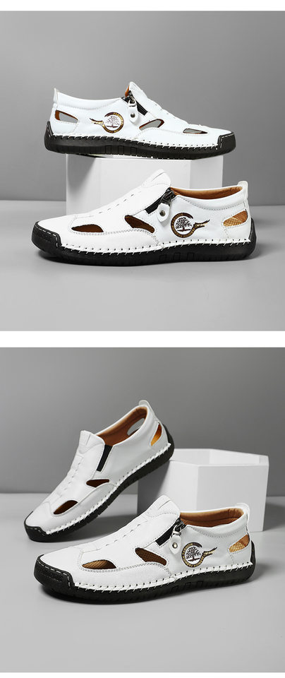 Dép sandal nữ bít mũi quai khâu thoáng khí chống trượt — F 6611m màu, F6611 hồng, F6611 kaki, F6611 màu vàng chi tiết 27