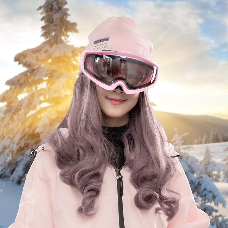 2026 New Cross-Border Adult Ski Goggles, Double-Layer Anti-Fog, Outdoor Wide-Angle Glasses, Compatible With Prescription Lenses / HX32_desvips.com