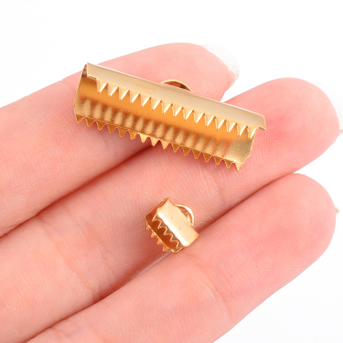 20 PCS/Package Quantity 20 PCS/Package Stainless Steel Solid Color Jewelry Buckle Simple Style
