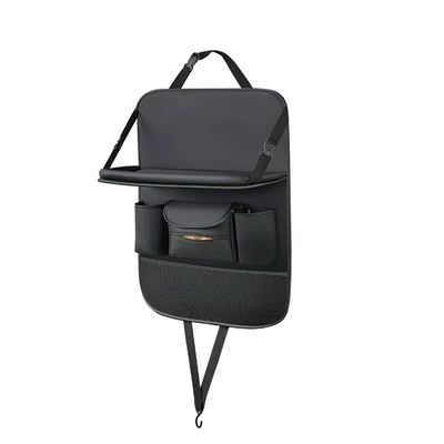 Back Storage Bag Leather Rear: Car table board