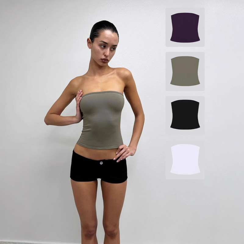 In-Stock Tank Air Basic Style Strapless Sports Innerwear One-Piece Skin-Friendly Tank Top for Outerwear with a Naked Feel In-Stock Tank Air Basic Style Strapless Sports Innerwear One-Piece Skin-Friendly Tank Top for Outerwear with a Naked Feel
