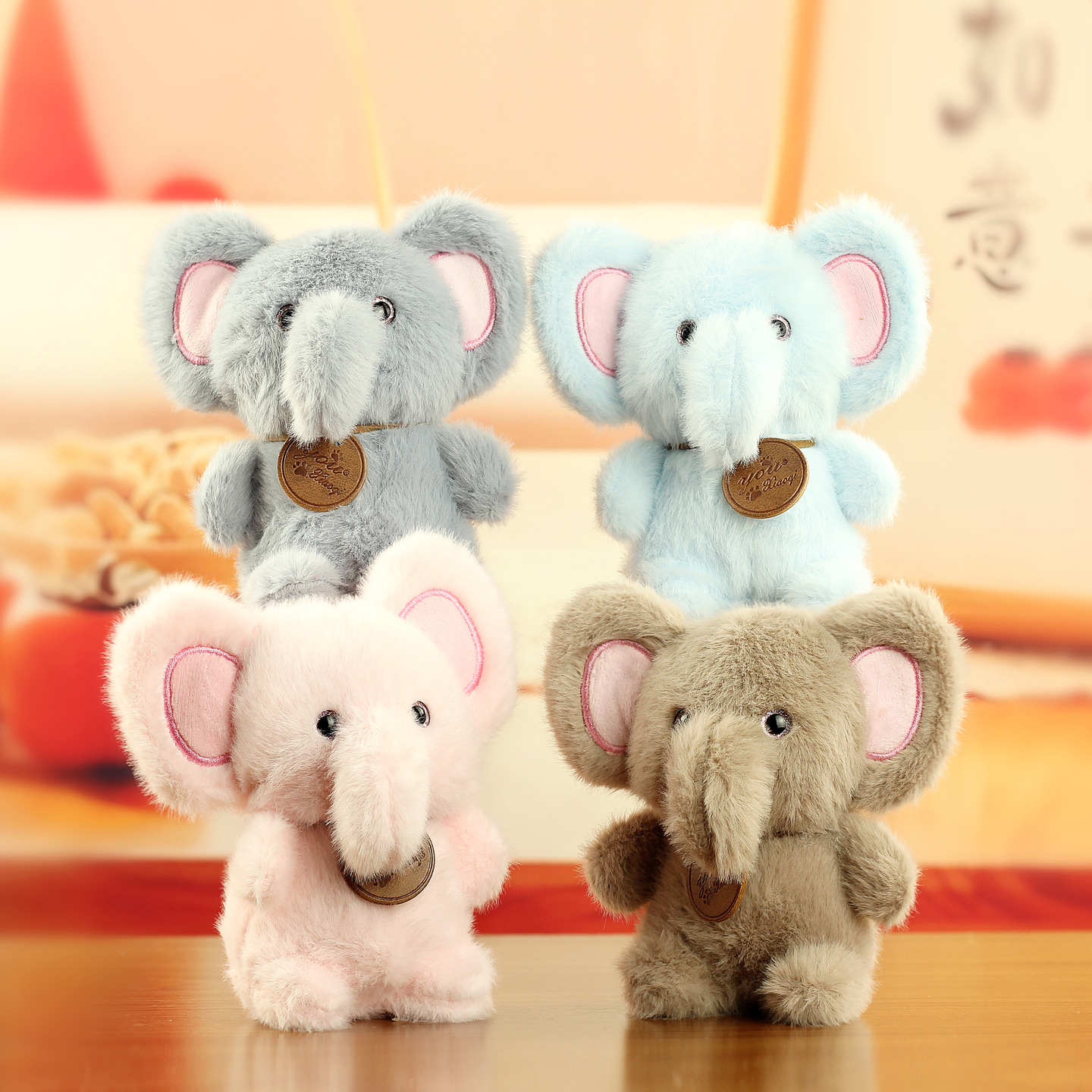 Animal encantador, elefante, juguete de peluche, colgante, muñeca de peluche, juguete de peluche, regalo.
