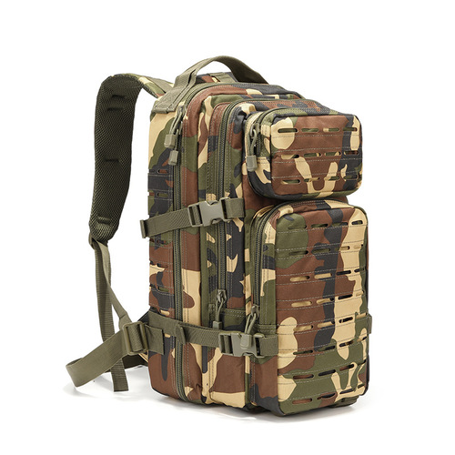 Tactical 3P Camouflage Backpack Dual-Shoulder Bag Waterproof Laser Cut Backpack Multifunctional Outdoor Sports Bag Hiking Backpack