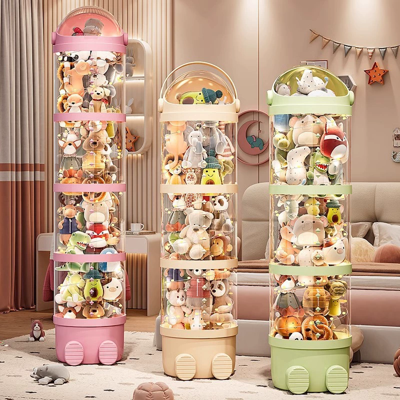 Plush toy, storage system, capacious multilayer doll, increased thickness