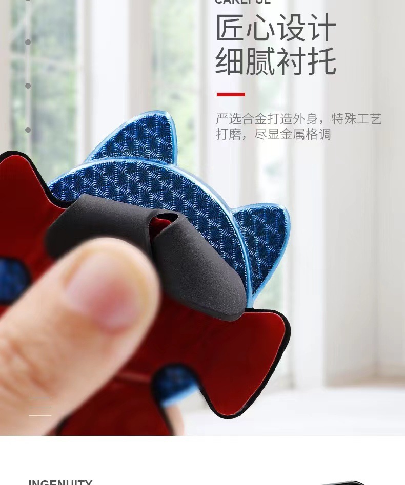 New creative lucky cat steering wheel gravity gyroscope bracket multifunctional car navigation sucker mobile phone bracket