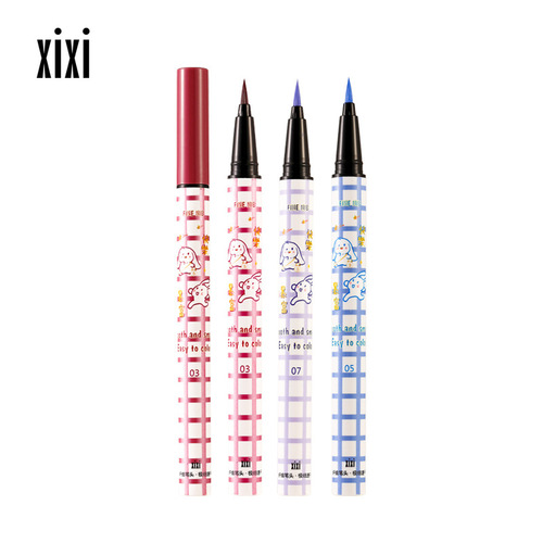 xixi Girly Heart Colorful Eyeliner Pen Smooth and Colorful Saturated Eyeliner D-444