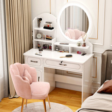 2023新款欧式梳妆台卧室现代简约轻奢化妆台收纳柜一体小型化妆桌