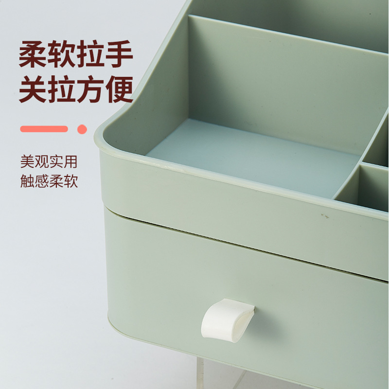 AliExpress Nueva Internet celebridad partición de escritorio caja de almacenamiento de tipo cajón engrosada Cosméticos De Plástico caja de la Organización