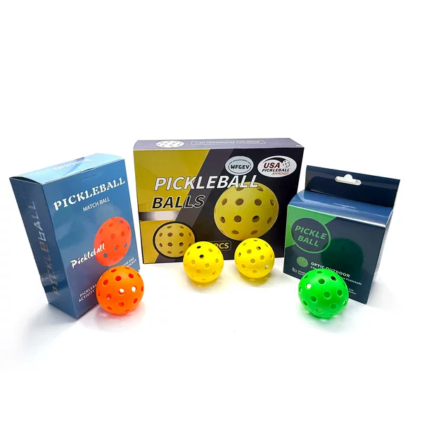 Foreign Trade 40-Hole Pickleball Balls 74mm Rotational Molded Injection Molded Balls Cross-Border Multi-Hole