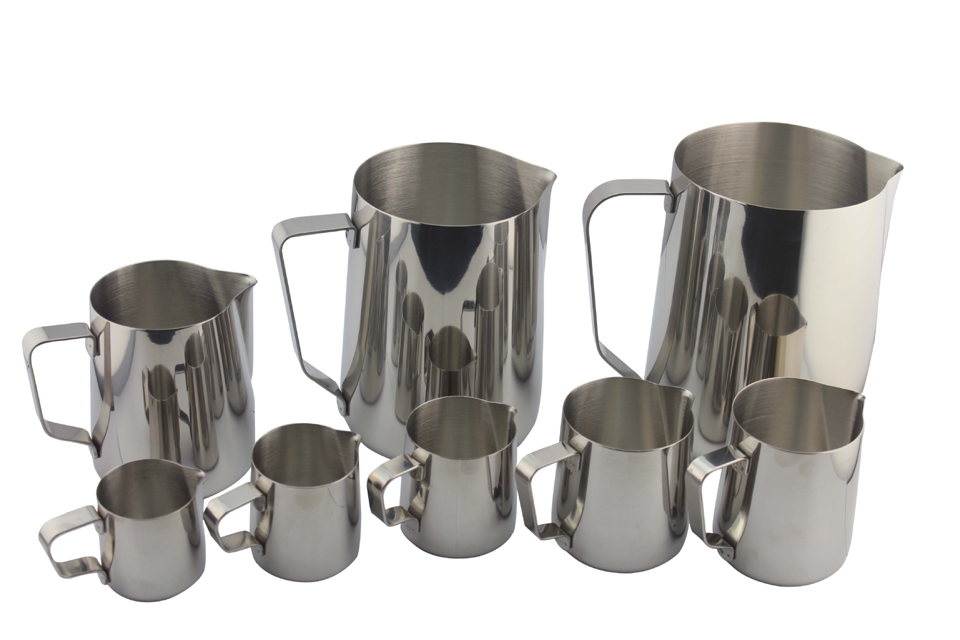 不锈钢304拉花杯  350ml咖啡杯 600ml 1000ml 牛奶杯|ru