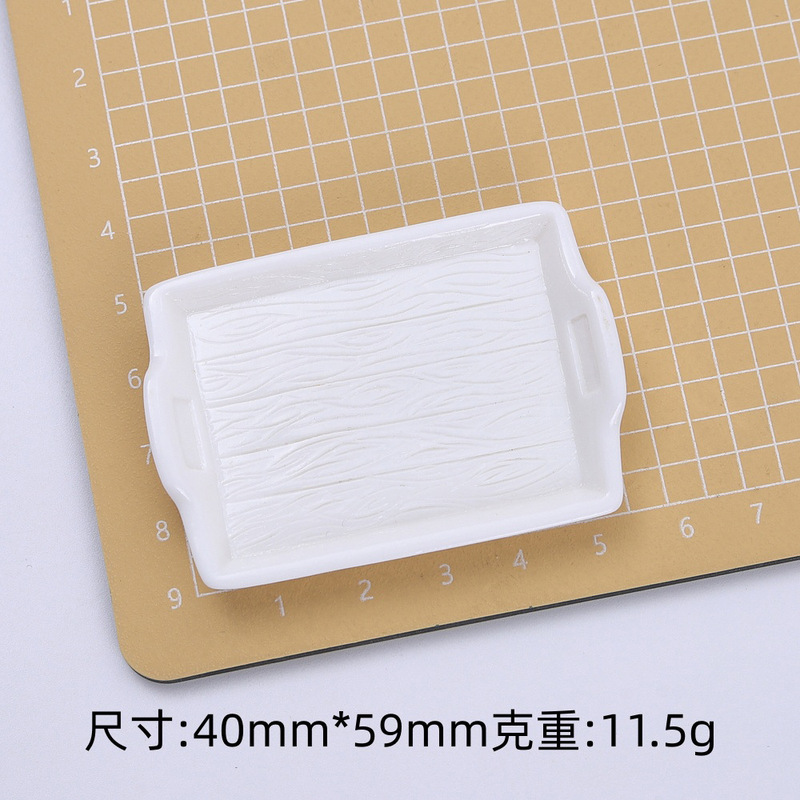 新品多色双耳盘子创意手工diy奶油胶树脂配饰小配件饰品材料批发|undefined
