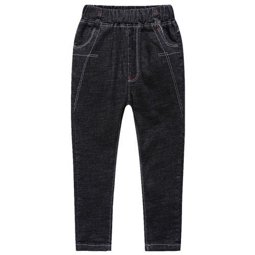 Boy's Jeans Spring and Autumn Children's Pants Kids' Outfits Big Kids Autumn Pants Boy's Spring Outfits Straight Leg Casual Streetwear Brand