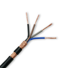 順信國標純銅RVVP屏蔽線4芯*1.0平方信號控制軟護套電纜工廠直銷