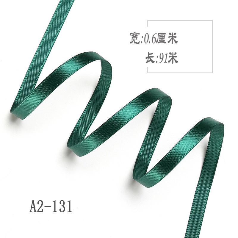 6mm poliéster con arco DIY cinta boda etiqueta marcador ropa cuerda de satén caja de regalo embalaje cinta delgada