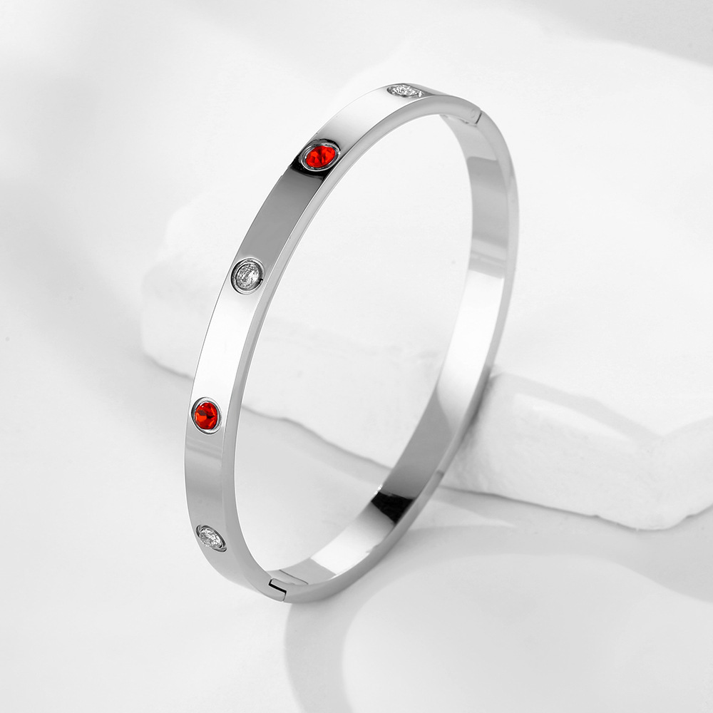 Basic Einfacher Stil Einfarbig Edelstahl 304 Armreif In Masse display picture 4