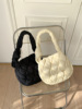 Shoulder bag with down, winter one-shoulder bag