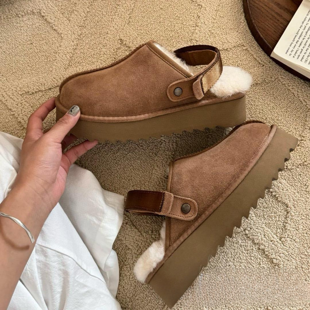 2024 Autumn and Winter New Birkenstock Baotou Half Drag Women's…