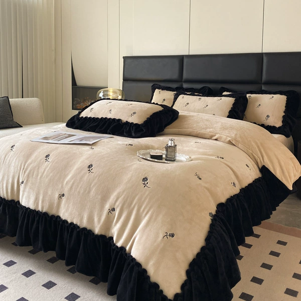 HY Huayun-Champagne (new upgrade, fine fluff to keep warm, 3 seconds quick heating, no static electricity, no fluff, first choice for sleeping naked)