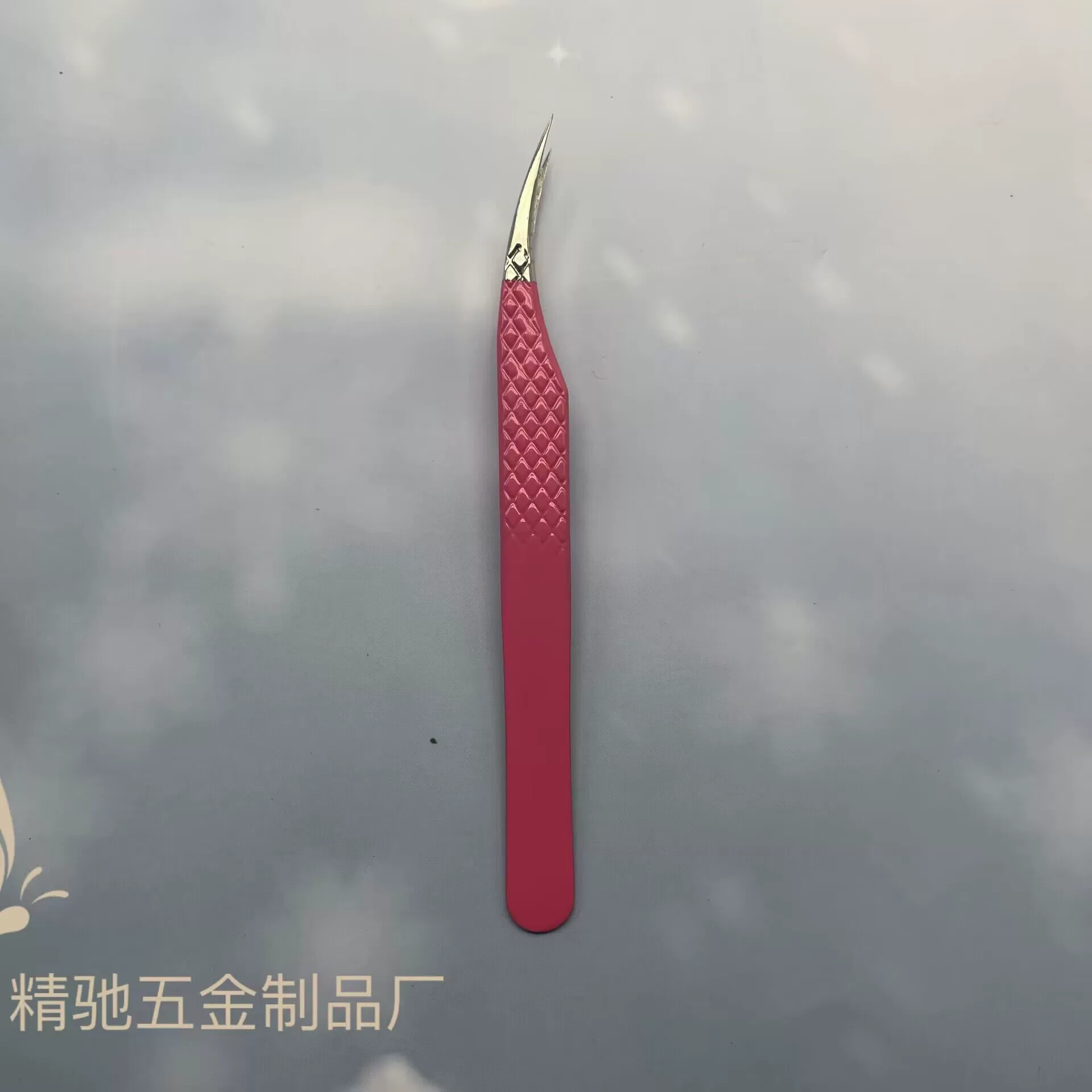 Eyelash extension, tweezers, eyelash curler