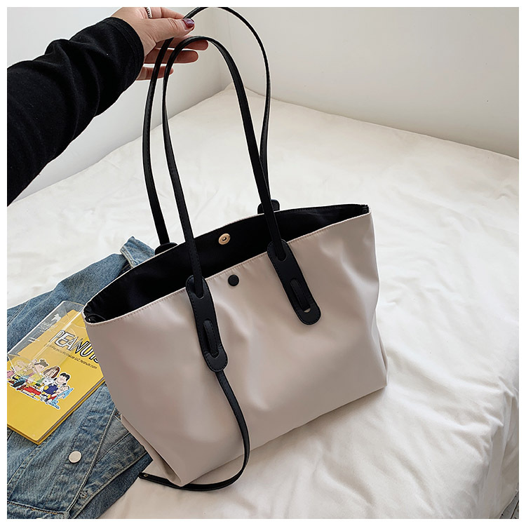 Women's Large Capacity Bag Women's New Fashion All-match Shoulder Tote Bag Casual Simple Oxford Cloth Handbag display picture 26