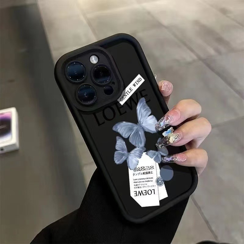 Mariposa creativa para iphone16promax funda para teléfono móvil Apple 15 anti-caída 14pro/13 hermoso 12 nuevo