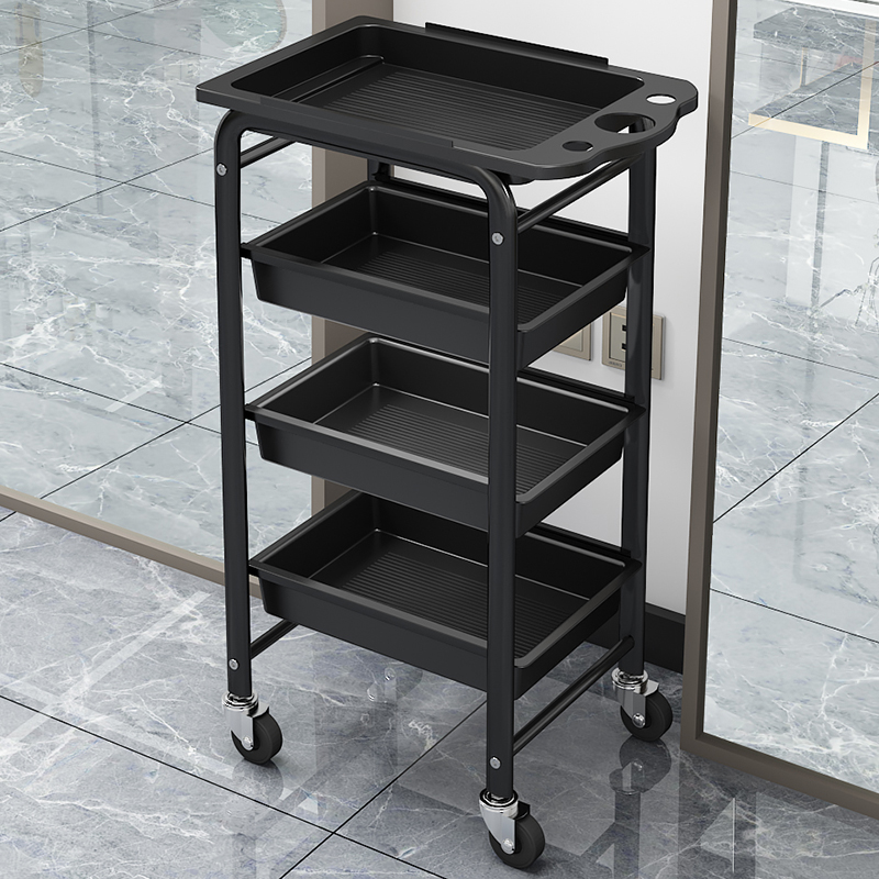 Nuevo cochecito de peluquería, carrito de herramientas, estante multifuncional, carrito de barra de peluquería, barbería, carrito de teñido en caliente al por mayor