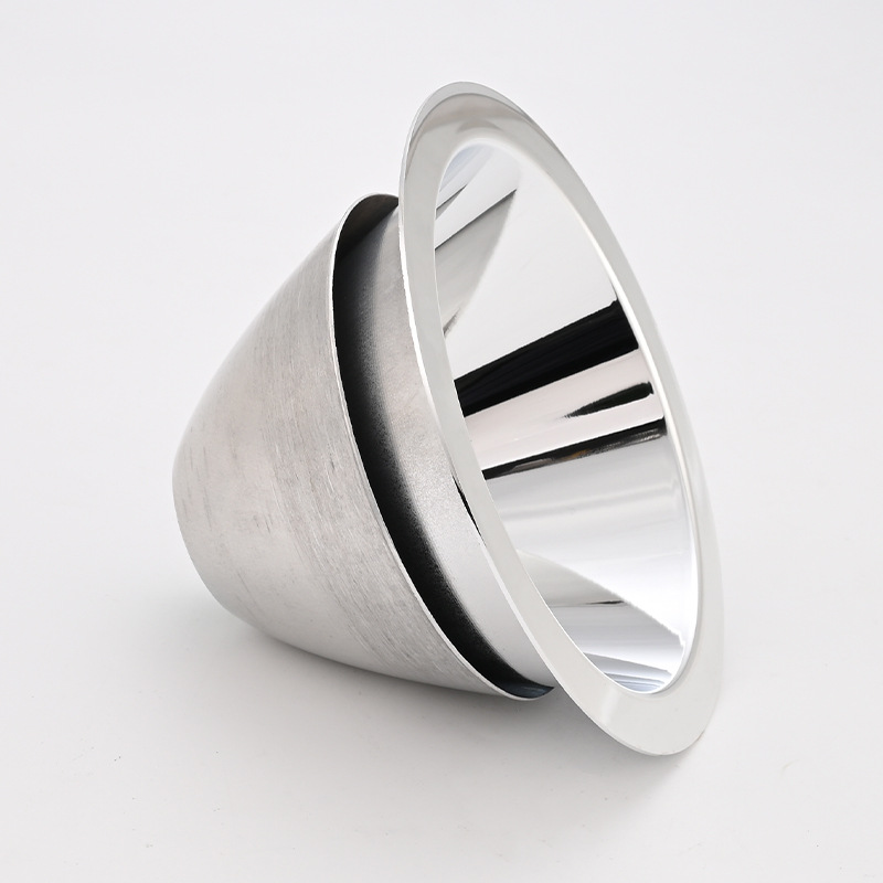 알루미늄 합금 반사 컵 광부의 램프 반사 커버 조명 액세서리 큰 직경 반사 컵 고고도 전기 도금 스포트라이트 컵 도매