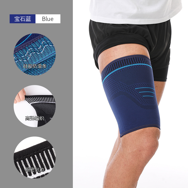Suministro directo de fábrica de protección de muslos deportivos presurizados ligeros, leggings de punto de compresión, elástico de cuatro lados, absorción de sudor, baloncesto para correr al aire libre image 9