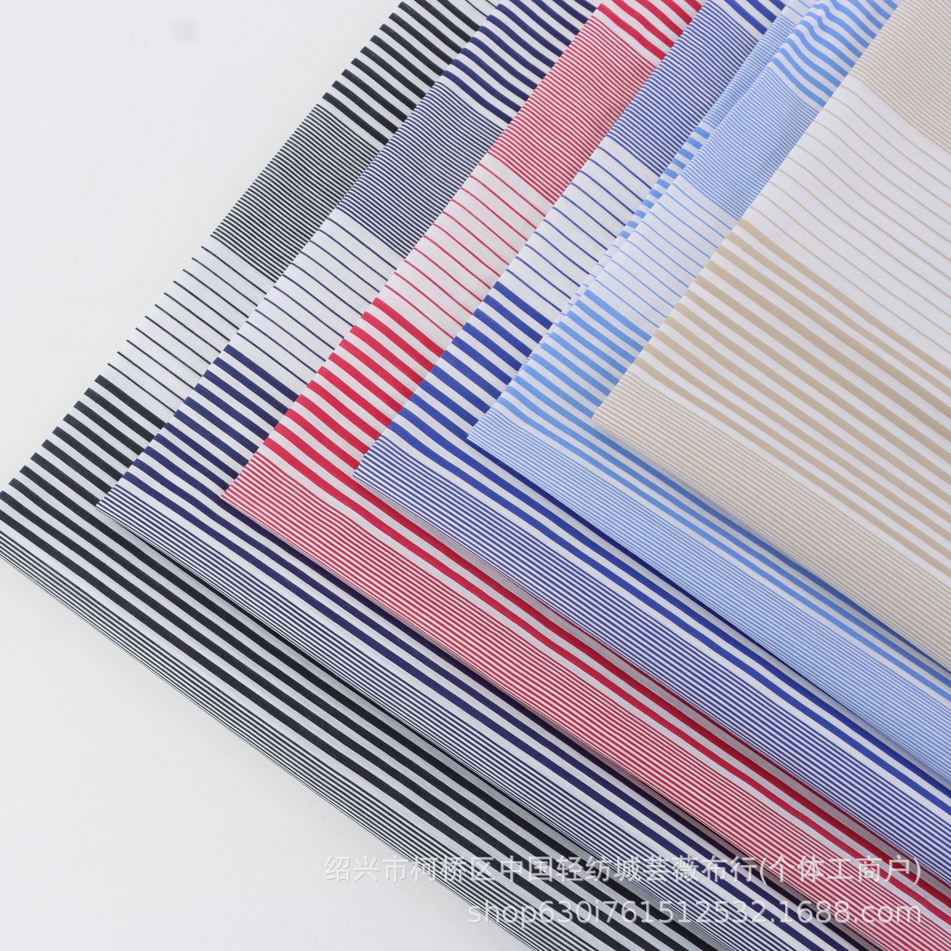 现货供应春夏时尚男女衬衫连衣裙面料 条子面料 童装条纹布料