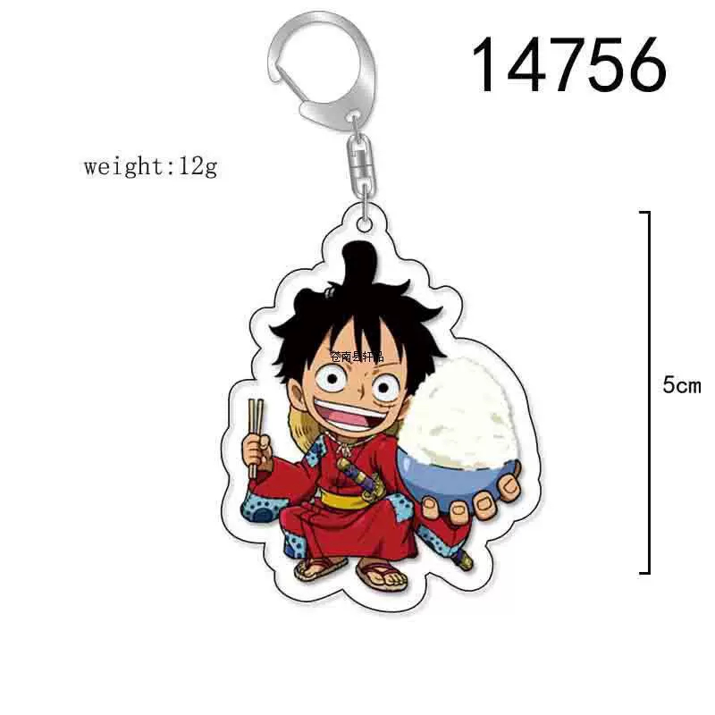 Аниме брелок One Piece Ackle перилатеральный, Луффи Саурон прозрачный кулон, двусторонний DIY