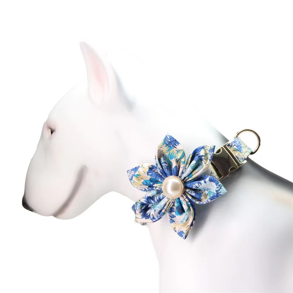 45g Weight Simple Style Classic Style Cotton Color Block Pet Collar