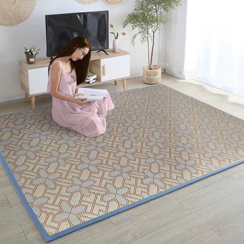 Утолщенный коврик из ледяного ротанга, летний ковер для гостиной, татами, коврик для общежития, коврик для общежития, детский коврик для защиты от падения, коврик для ползания