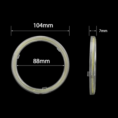 Cob Aperture Daytime Running Light, Ön faralar - 100mm-aperture-lampshade-white-light