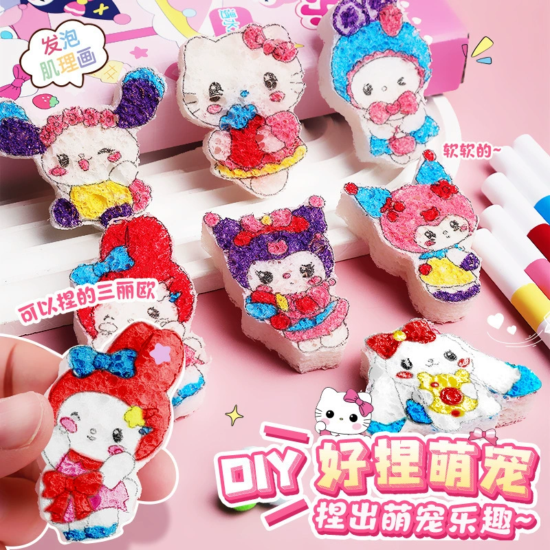 Sanrio, слайм, румяна для детей, игрушка, детский ручной DIY, граффити