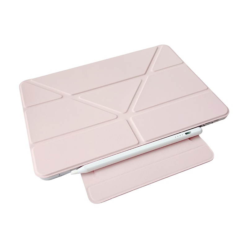 适用iPad 11保护套Y折搭扣pro11内置笔袋Air76磨砂亚克力mini7壳|undefined