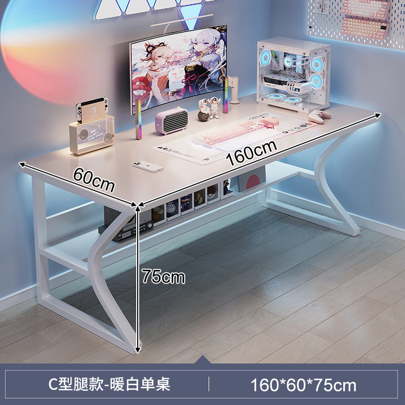 Mesa de niñas dormitorio rectangular simple alquiler de mesa de estudio en el hogar escritorio de escritorio de computadora mesa de trabajo alquiler