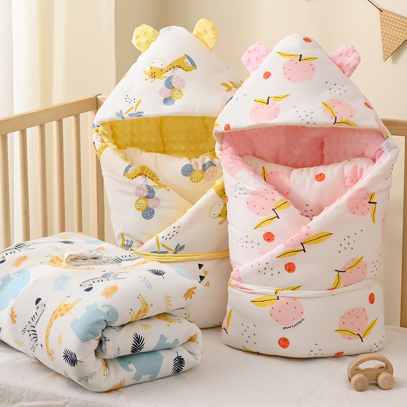 Baby quilt newborn baby cotton quilt newborn swaddling bean blanket soothing blanket sleep all night