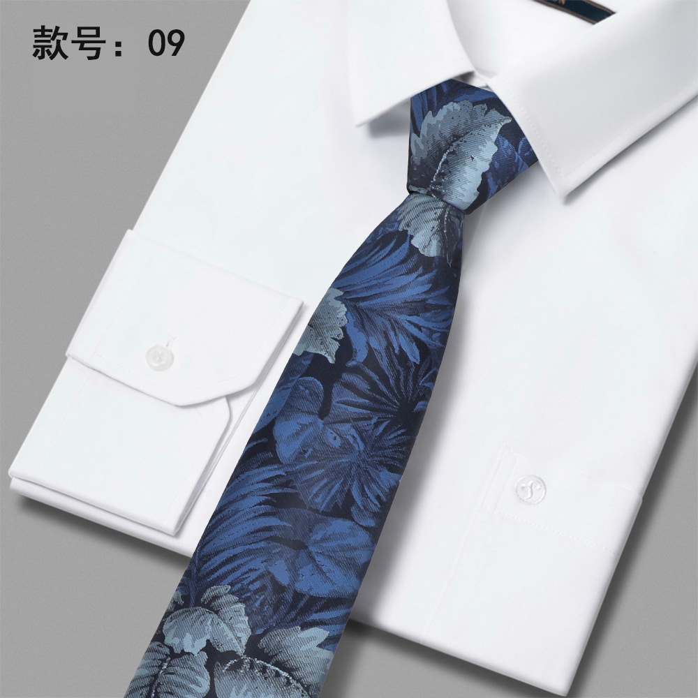 2023 nueva corbata de poliéster 6cm corbata casual de negocios de poliéster casual de negocios para hombres en stock al por mayor