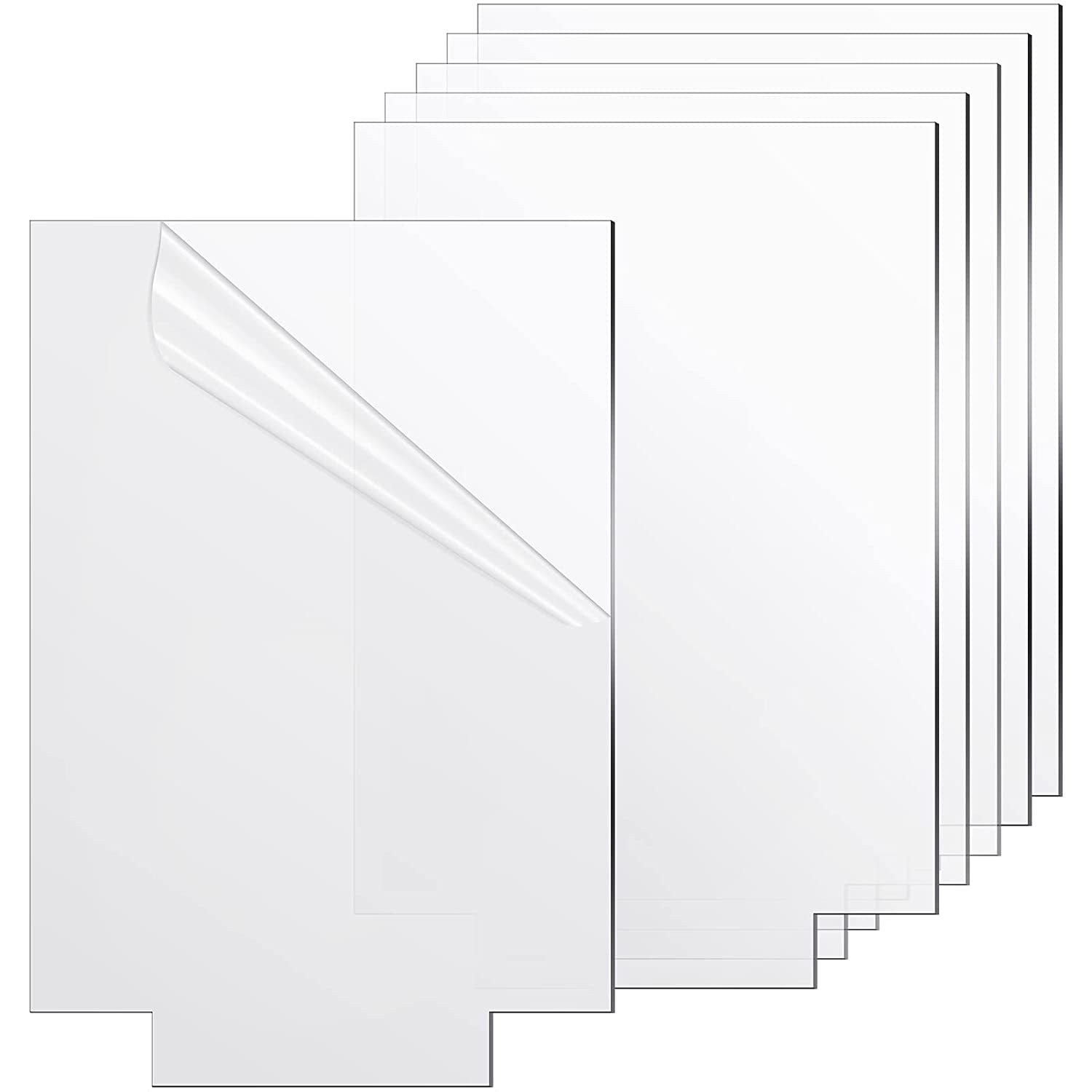 亚克力灯桌卡片 透明亚克力展示卡板  有机玻璃卡片