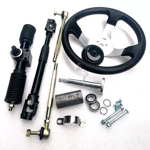 Alüminium Profil Dörd Təkərli Elektrikli Motosiklet Go-Kart Sükan Mexanizmi Universal Dartma Çubuğu