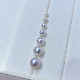 诸暨天然淡水珍珠4-10mm白色正圆强光细微瑕几乎无暇散珠批发diy