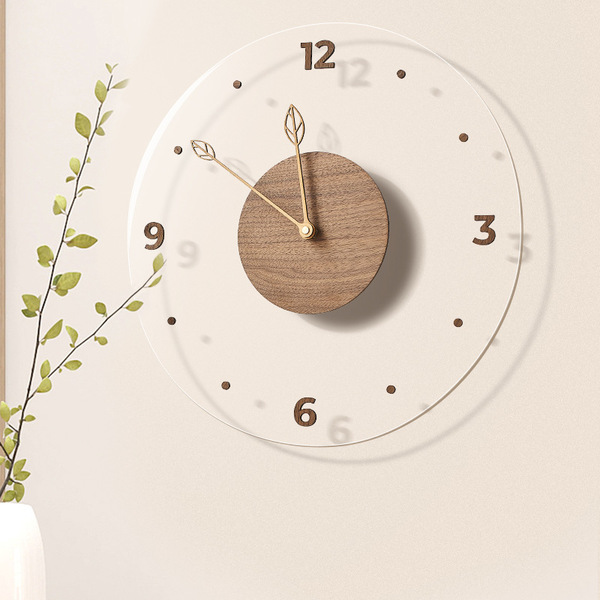Modern Japanese wall acrylic quartz watch