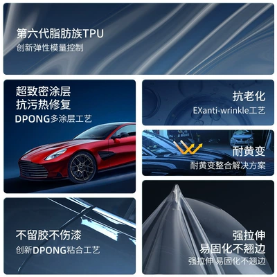 Film Transparent Bright Black Paint – Car paint protective film