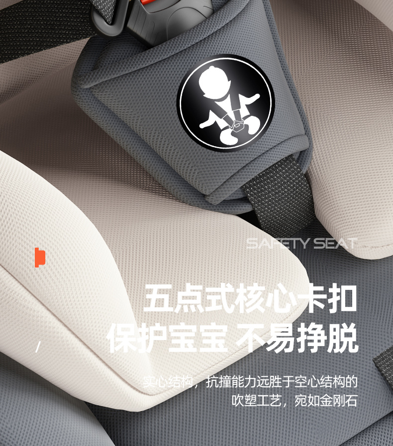Suitable for Kids Safety Seats for Cars, Baby Car-Mounted 360-Degree Rotating Portable Seats 0-Its