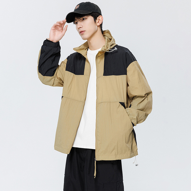 Ropa de protección solar para hombres y mujeres de verano helado ligero anti-UV ropa de pesca ropa de piel casual chaqueta con capuz
