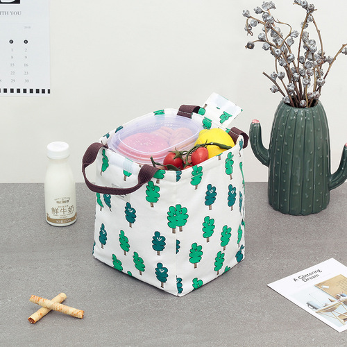 Insulated Aluminum Foil Lunch Bag with Waterproof and Thickened Design, Portable Hanging Outdoor Picnic Cooler Box with Ice Pack